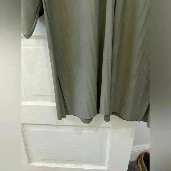 ZARA olive green lightweight flowy‎ dress size large - Picture 7 of 7